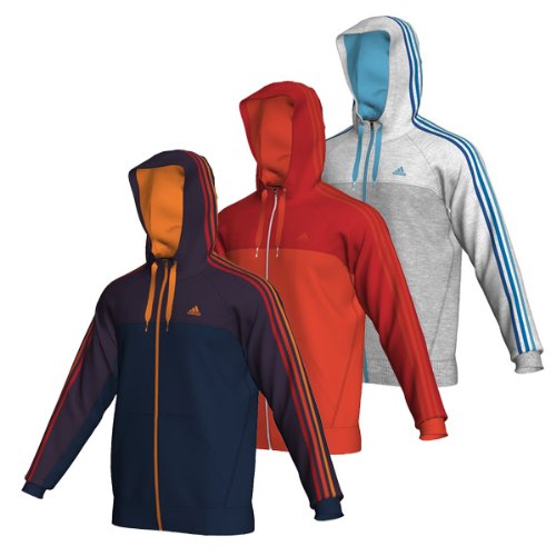 Adidas Herren Kapuzensweater Ess 3 Stripes Full-zip, collegiate navy/marine, XL, X20771 Preisvergleich