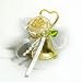24pcs Gold Heart Shaped Wedding Bells Place Holders or Favors