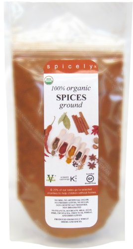 Spicely 100% Organic and Certified Gluten Free,