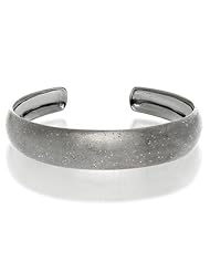 Black Rhodium Sterling Silver Stardust Cuff Bangle