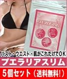 【送料無料】バスト・ウエスト・肌がこれだけでOK！『プエラリアスリム　5個セット』
