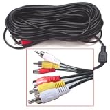 Q-See QS60F Audio, Video & Power 60 Foot Extension RCA Cable