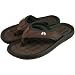 Nebraska Cornhuskers Brown Leather School Emblem Sandals