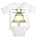 Onesie with liberty bell, Pennsylvania, Philadelphia, historic, mettalic
