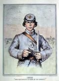 1 Confederate-10 Yankees - Artist: David Silvette - Art Print Poster - With a Black Wood Frame - Image Size: 12.00 by 17.00 inches Art Print Poster - With a Black Wood Frame