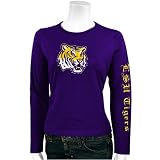 LSU Tigers Purple Ladies Big Logo Long Sleeve T-shirt