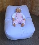 from Zippy UK Zippy - Baby Bean Bag Relaxer Changing mat - Feeding - Sleeping - Blue Washable Faux Suede