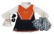 Girls Chicago Bears Cheerleader Uniform Set