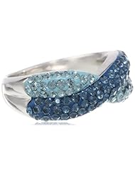 Carnevale Sterling Silver Mix with Swarovski Elements Ring, Size 7