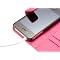 Chelsea Compact Leather Wallet for iPhone 4G/4S-Hot Pink