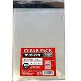 カクケイ 透明OPP袋 テープ付 30μ100枚TP15.3-20.5