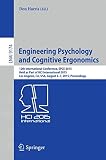 Engineering psychology and cognitive ergonomics : 12th International Conference, EPCE 2015, held as part of HCI International 2015, Los Angeles, CA, USA, August 2-7, 2015 : proceedings