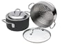 Calphalon Commercial Nonstick Collector's Edition 2-1/2-Quart Saucepot with Lid & Steamer Insert