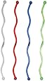 Creative Converting 24 Count Wavy Plastic Stirrers, Assorted Colors