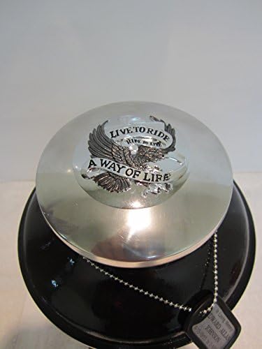 black V-twin 3 ring urn with gas chrome cap