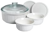 CorningWare French White 6-Piece Cooking and Baking Set