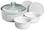 CorningWare French White 6-Piece Cooking and Baking Set