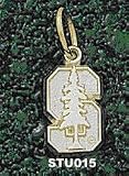 Stanford Univ S Tree 3/8 Charm/Pendant -14K/10K, Stainless Steel or Gold Plated