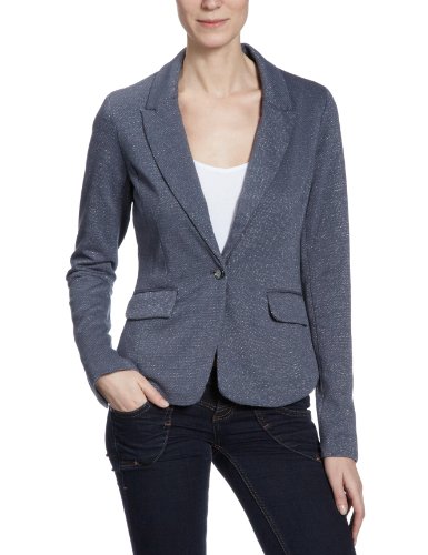 VERO MODA Damen Blazer, 10079268 VERONICA LS SWEAT BLAZER, Gr. 42 (XL), Blau (OMBRE BLUE) Preisvergleich