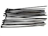 Racers Edge 7 1/2In Black Tie Wraps (25) RCE5607BK