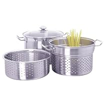 8 Quart Stainless Steel Multi-Cooker Set, 4-pc.