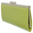 Mundi Patent Leather Clip Top Clutch