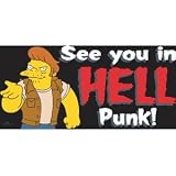 Simpsons Snake Hell Sticker