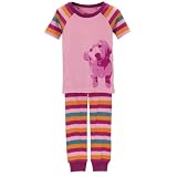 CI Girls' Dog Cotton PJ Set Pink
