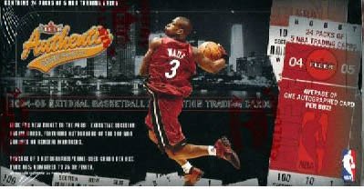 2004 05 Fleer Authentix Basketball Cards Hobby Box (24 packs/box)