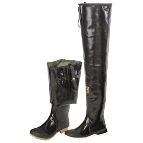 Hodgman® Caster Rubber Hip Waders w/ Felt Soles Green