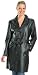 Ladies Knee Length Women's Buttoned Leather Jackets