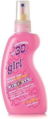 KINeSYS SPF 30 Girls Suncreen Spray, Alcohol-Free, 4 ounce by KINeSYS