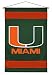 Miami Hurricanes Sideline Wall Hanging (29x45) NCAA