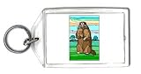 Keychain with animal, prairie, rodent, dog, gopher