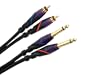 Monster Cable M DJ-CR-1M pair of 1 meter DJ Cables(RCA to 1/4 inch)