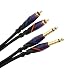 Monster Cable M DJ-CR-1M pair of 1 meter DJ Cables(RCA to 1/4 inch)