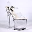 7 1/2 Inch Womens Sexy Evening Shoes Shoe Fetish High heel Shoes Platform Sandal Shoes Clear