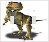 Dinosaur T Rex Decorative Double Switchplate Cover