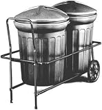 Narita Trading #NTC501BK Adjustable Black Trash Can Cart