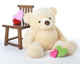 Smiley Chubs - 47" - Irresistibly Cute & Extra Plump, Vanilla Cream, Huge Teddy Bear by Giant Teddy