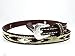 M&F Western Men's 1/2-in Diamond Concho Ribbon Hatband, Brown, Medium