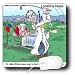 Londons Times Funny Medicine Cartoons - Golfing Doctor - Mouse Pads