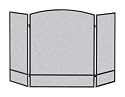 Panacea Products Corp 3Panel Fireplacescreen 15951 Fireplace Enclosures & Screens