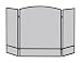 Panacea Products Corp 3Panel Fireplacescreen 15951 Fireplace Enclosures & Screens