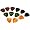 Plektren Pearloid Celluloid 0.46-1.20mm 12er Set