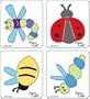 Cuttlekids Cutting Dies 4/Package, Flying Bugs