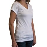 LOOPTWORKS Women's Pima Cotton V-Neck Tee