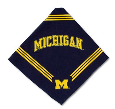 Officially Licensed University of Michigan Dog Bandana Size M/L