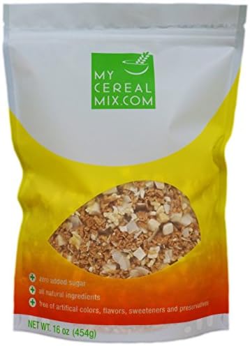 Low Carb High Protein Cereal - Nuts, Seeds and Fruits No Sugar Added All-Natural Grain-Free Cereal (Tropical Blend - Coconut, Cashews, Mango and Pineapple)