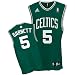 Kevin Garnett #5 Boston Celtics Kids / Youth Green & White Replica Road Jersey